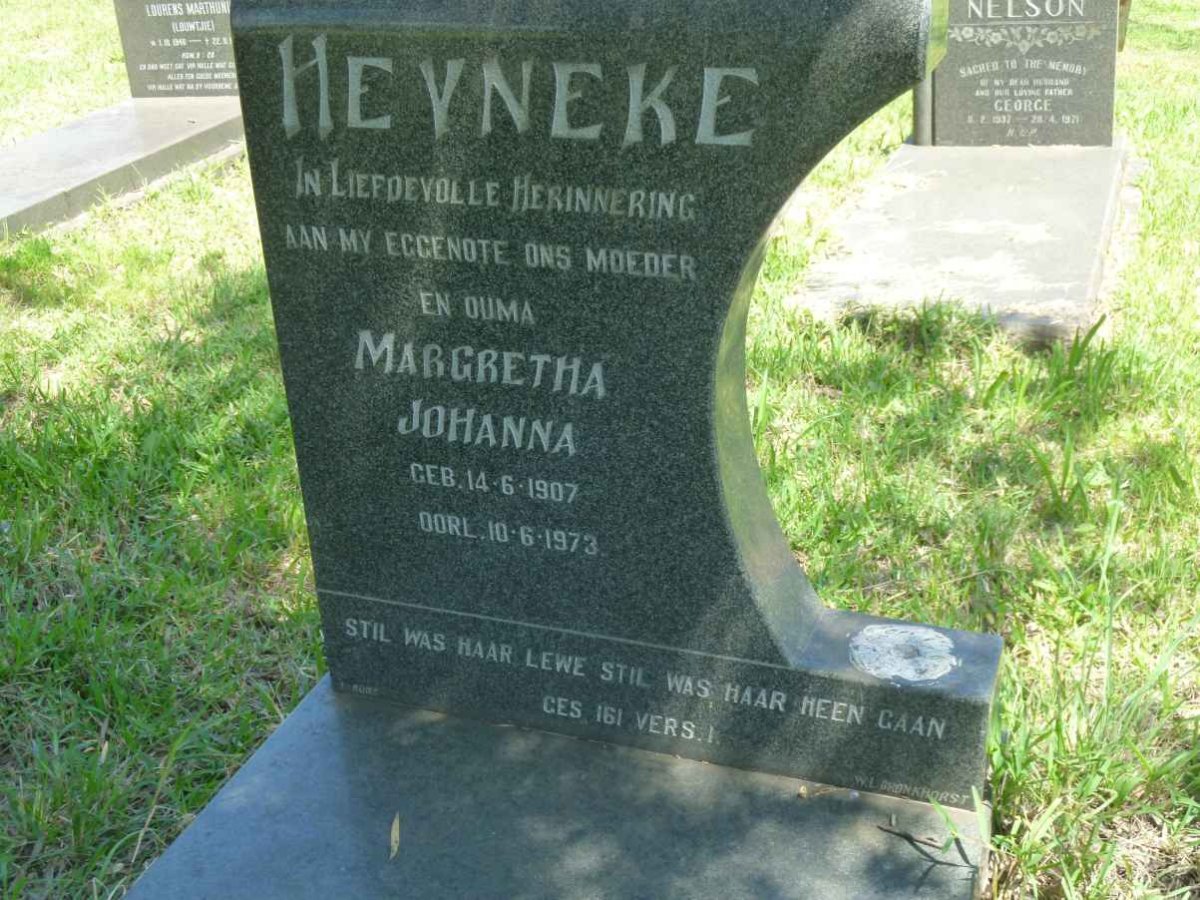 HEYNEKE Margretha Johanna 1907-1973