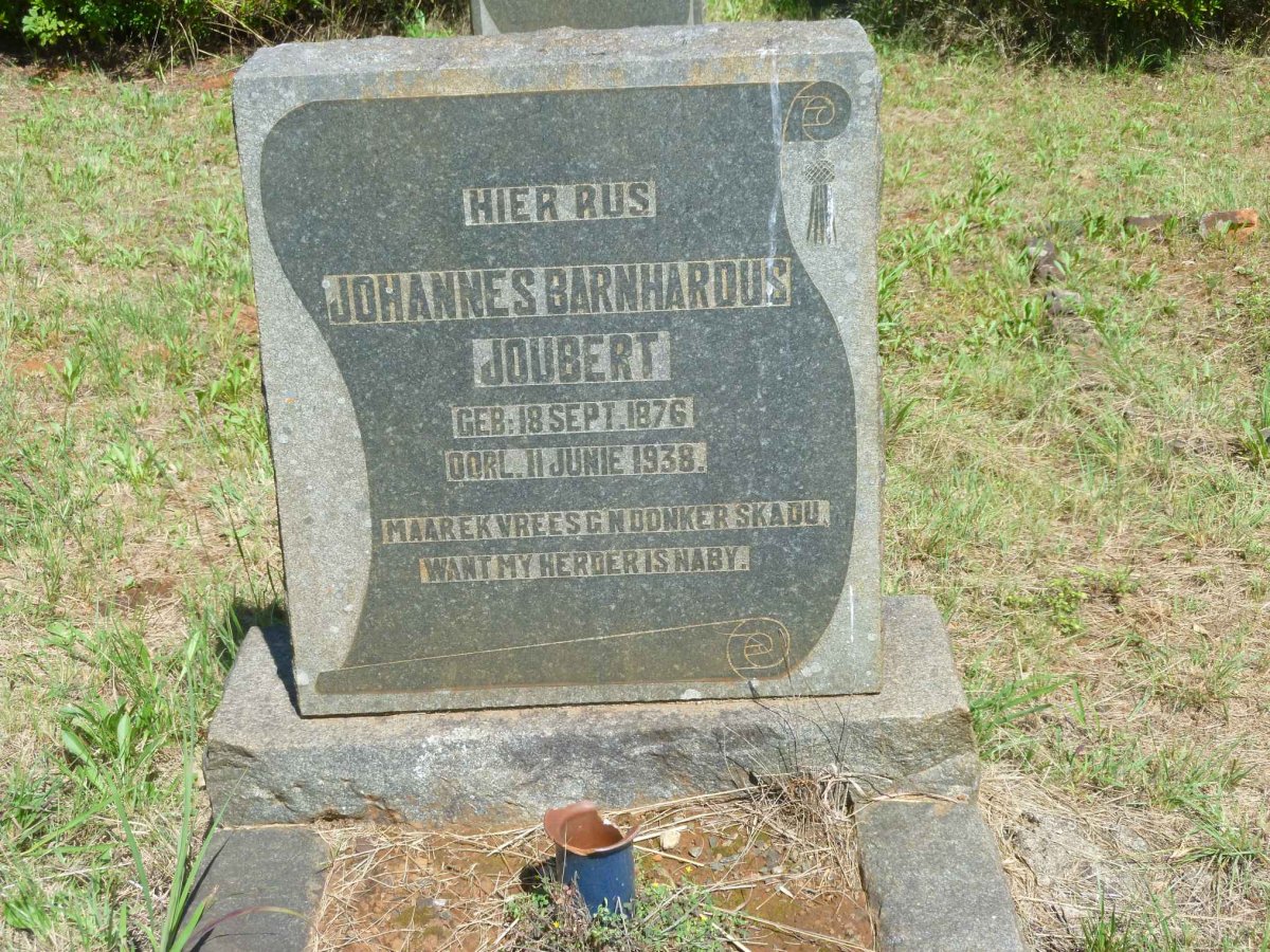 JOUBERT Johannes Barnhardus 1876-1938