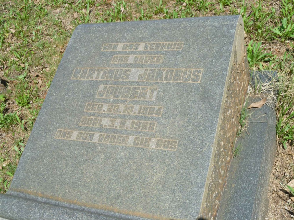 JOUBERT Martinus Jakobus 1894-1953