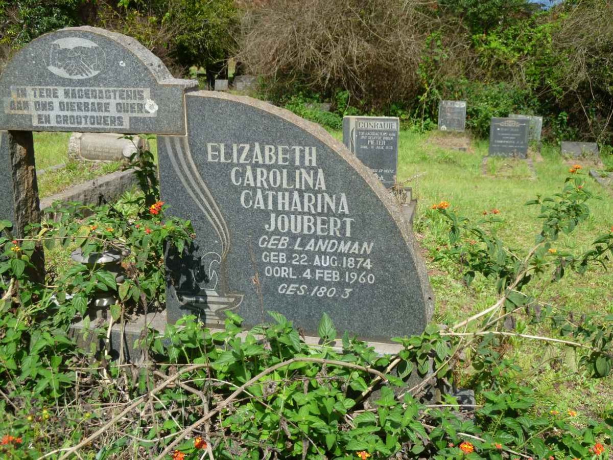 JOUBERT Leendert Daniel 1878-1960 &amp; Elizabeth Carolina Catharina LANDMAN 1874-1960