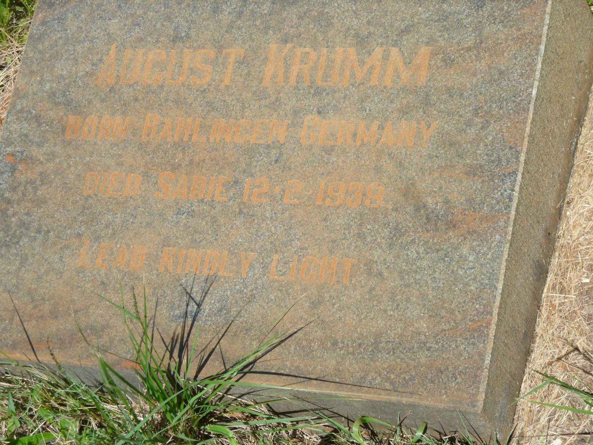 KRUMM August  -1939