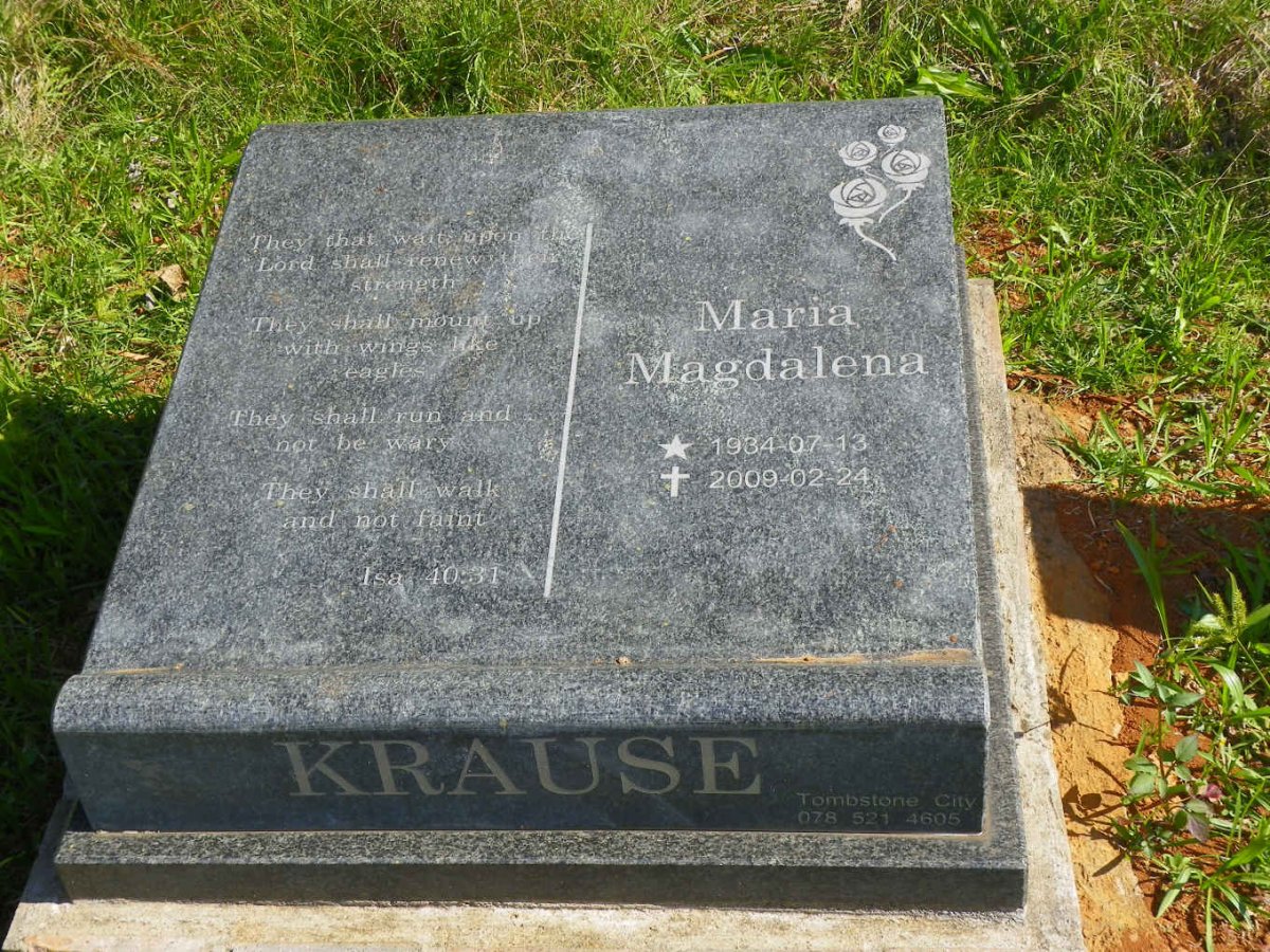 KRAUSE Maria Magdalena 1934-2009