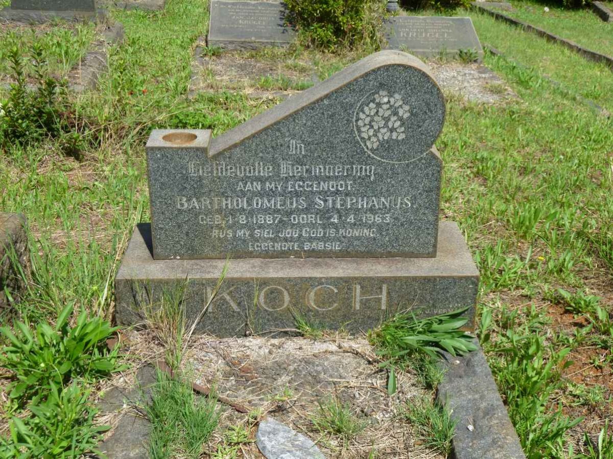KOCH Bartholomeus Stephanus 1887-1963