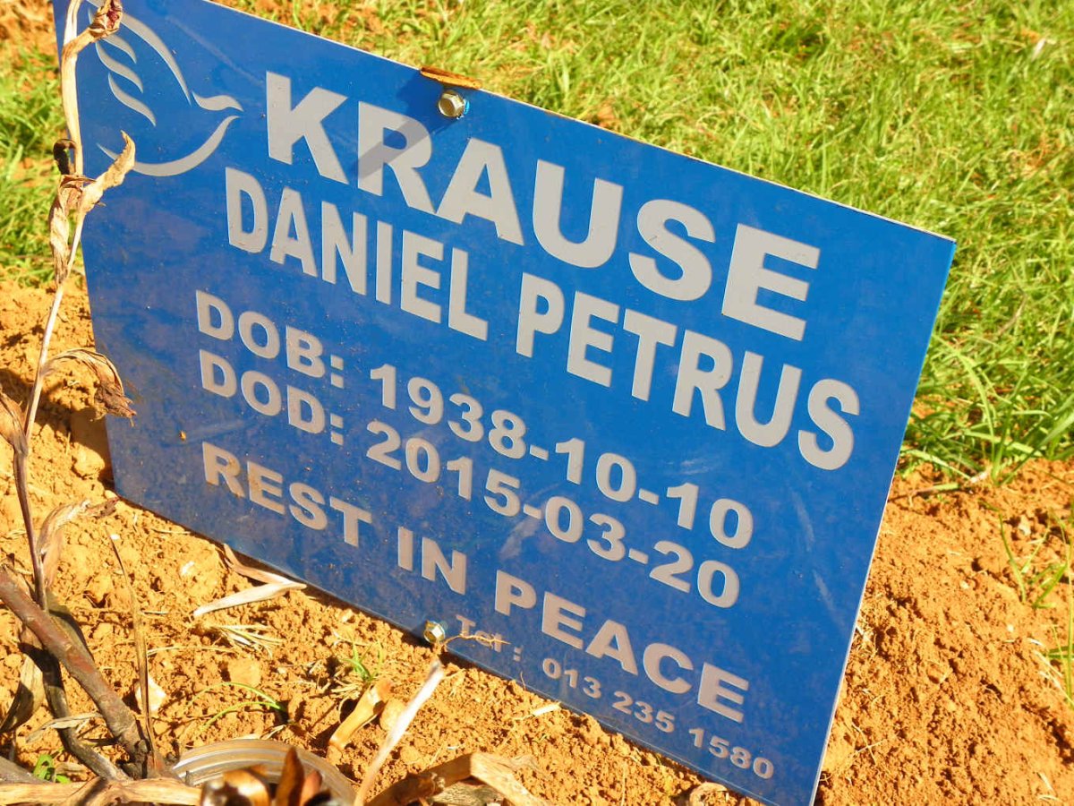 KRAUSE Daniel Petrus 1938-2015