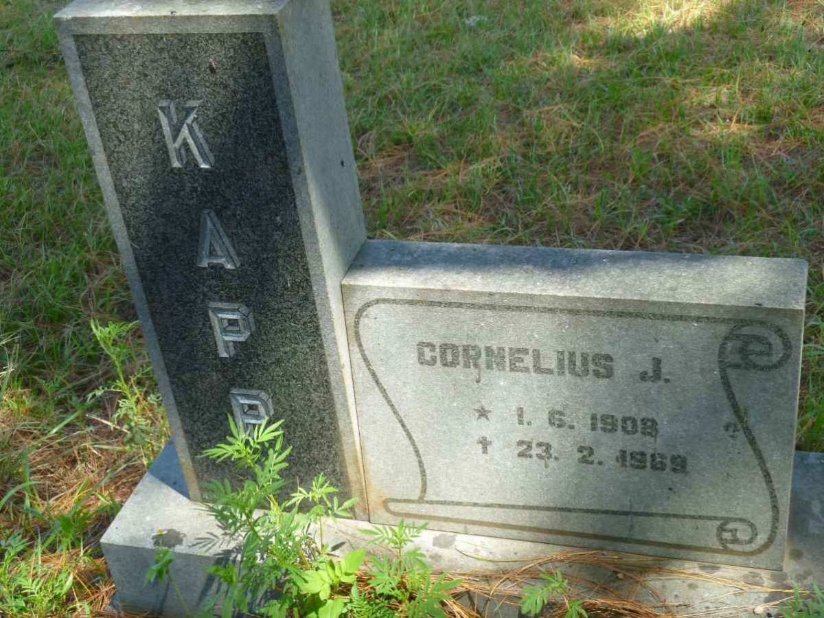 KAPP Cornelius J. 1908-1969