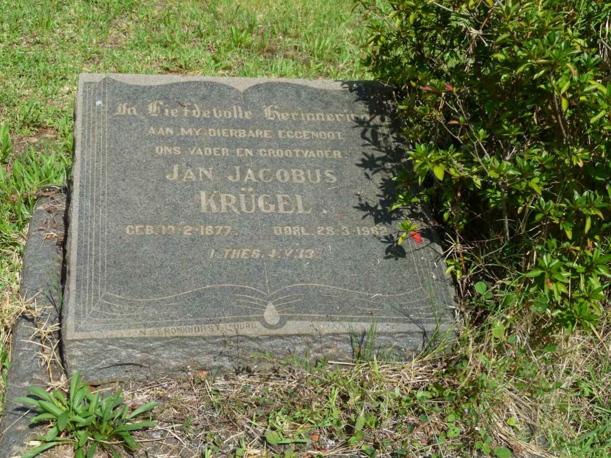 KRUGEL Jan Jacobus 1877-1962