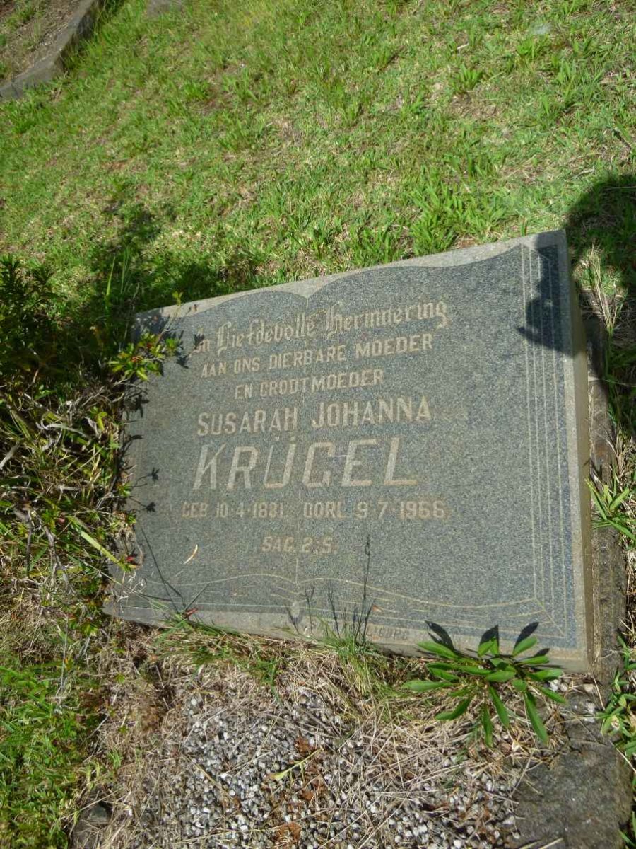 KRUGEL Susarah Johanna 1881-1966