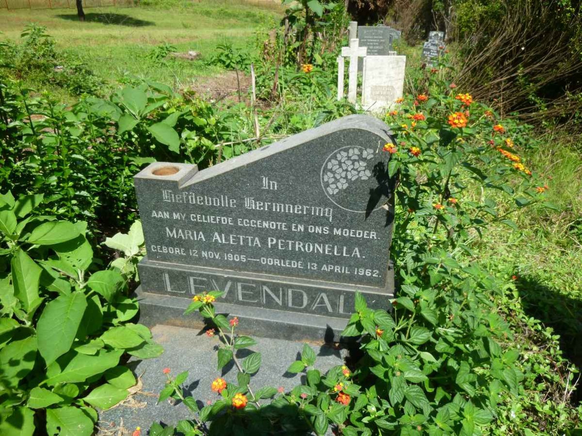 LEVENDAL Maria Aletta Petronella 1905-1962