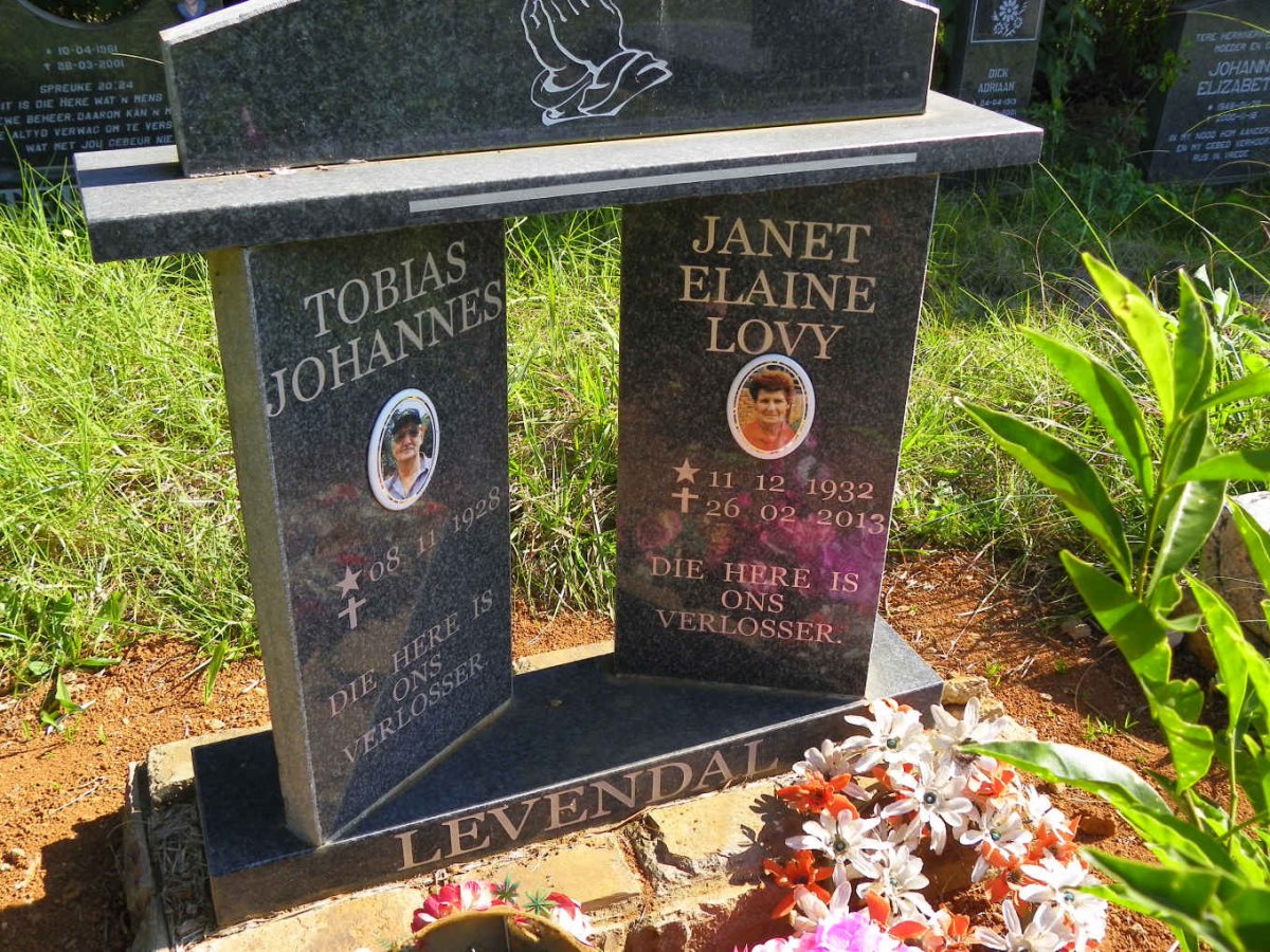 LEVENDAL Tobias Johannes 1928- &amp; Janet Elaine Lovy 1932-2013 _1