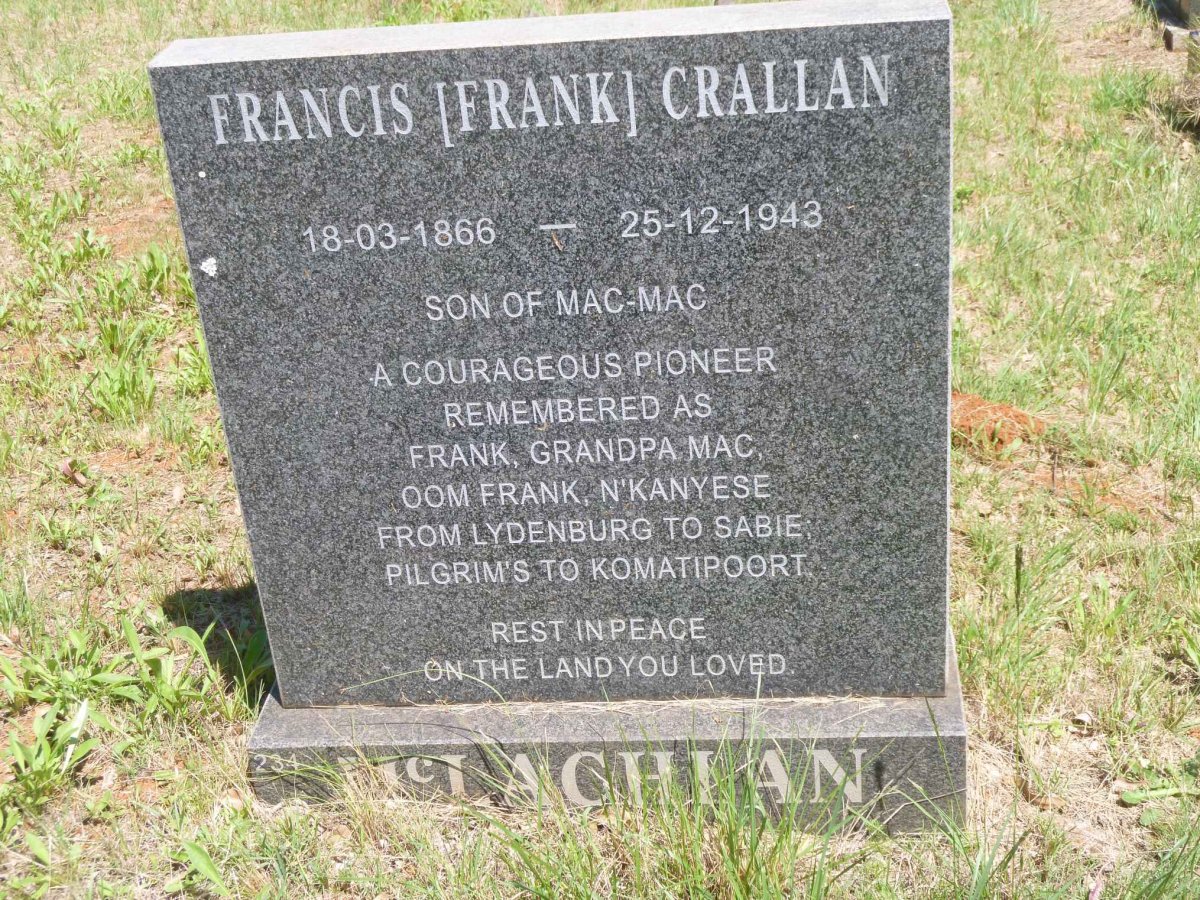 McLACHLAN Francis Crallan 1866-1943