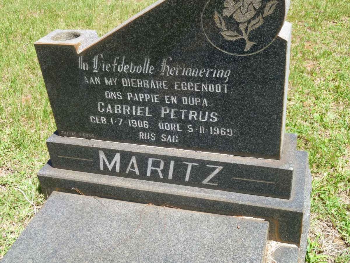 MARITZ Gabriel Petrus 1906-1969