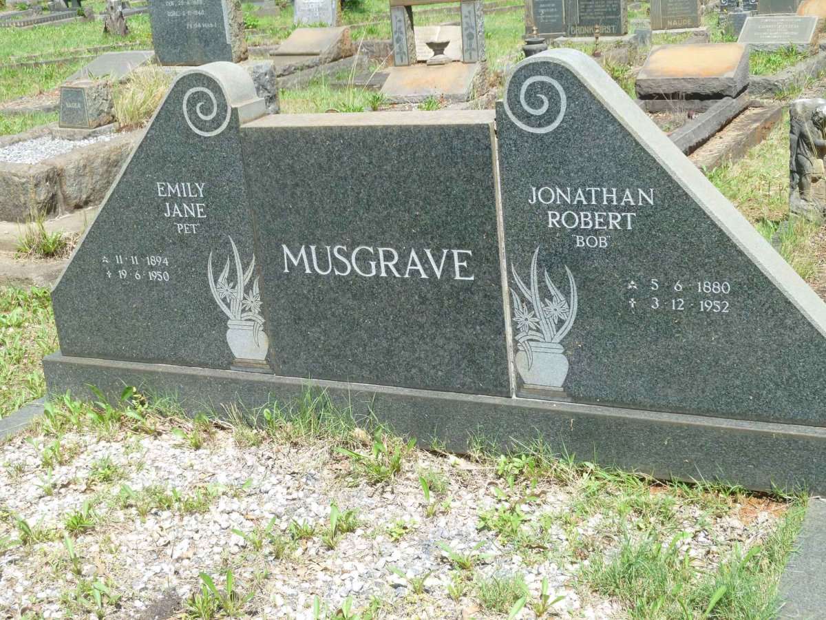 MUSGRAVE Jonathan robert 1880-1952 &amp; Emily Jane 1894-1950