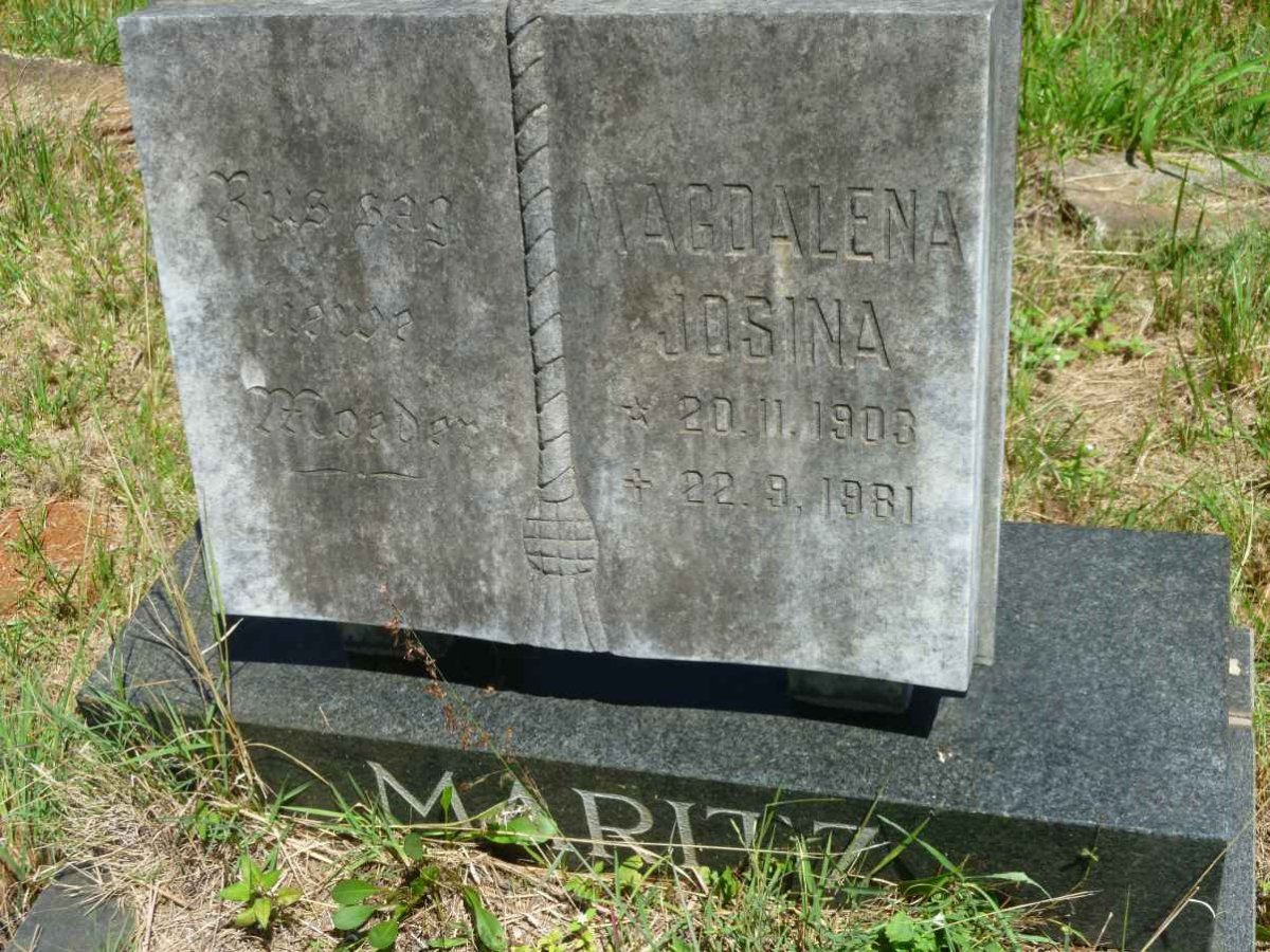 MARITZ Magdalena Josina 1908-1981