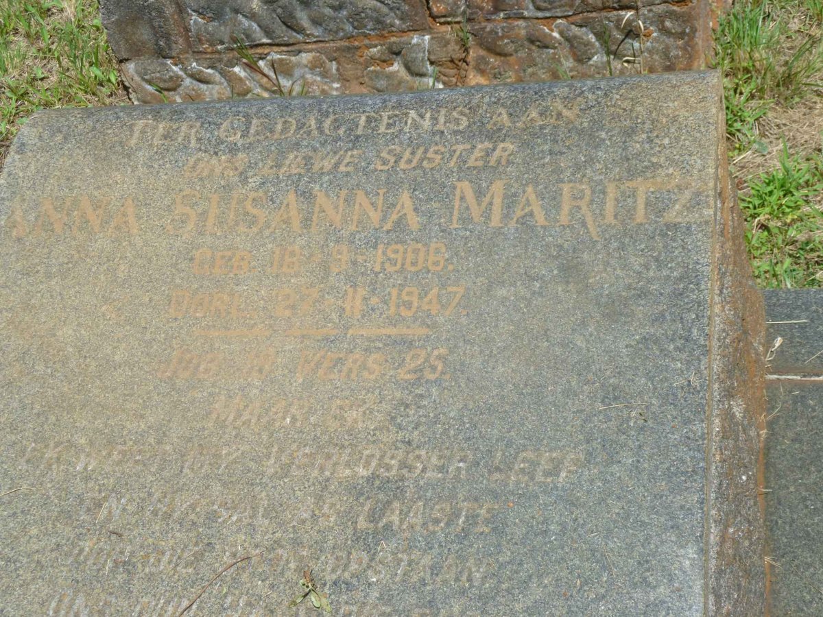 MARITZ Anna Susanna 1908-1947