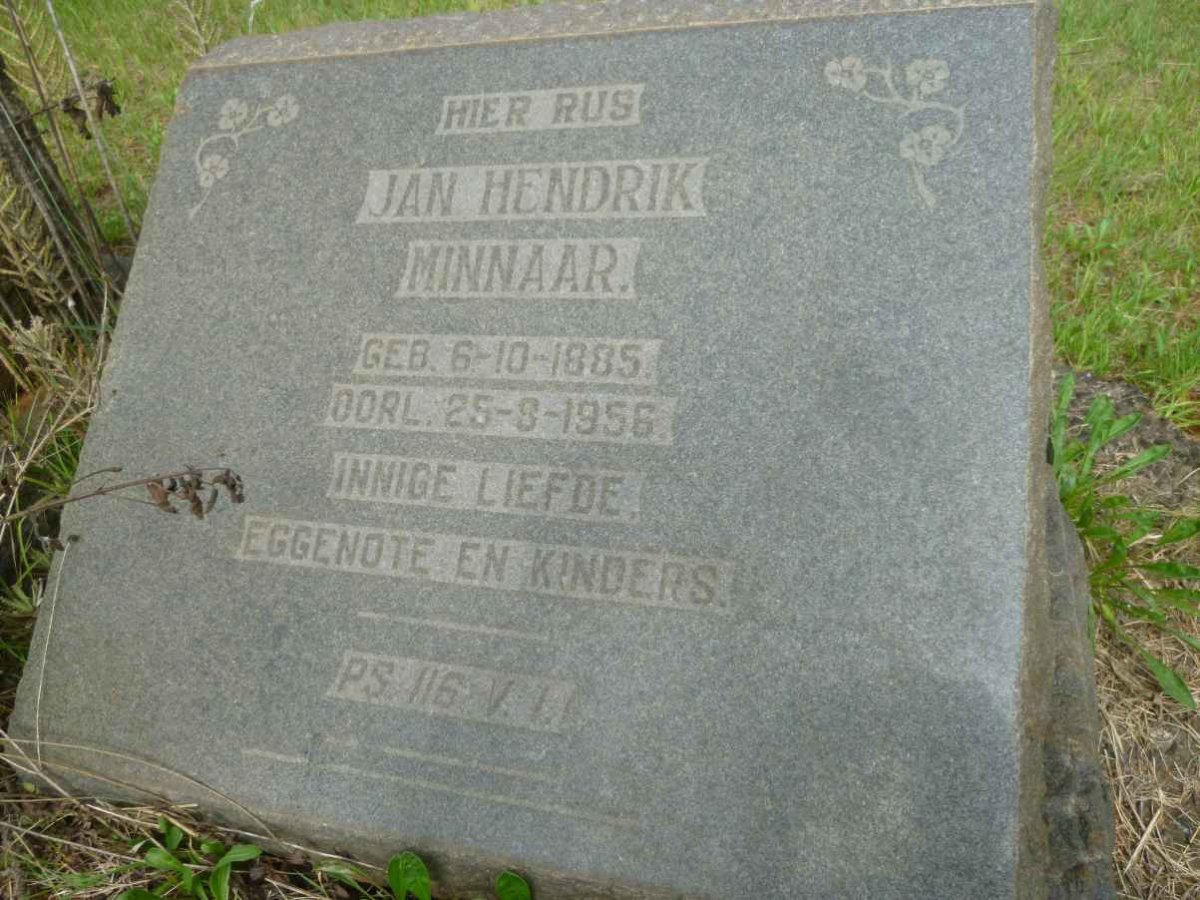 MINNAAR Jan Hendrik 1885-1956