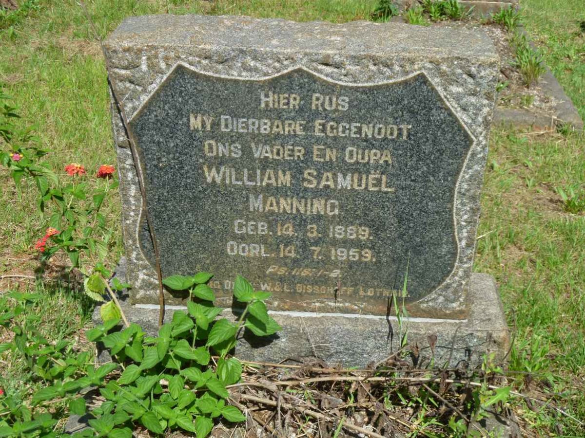MANNING William Samuel 1889-1959