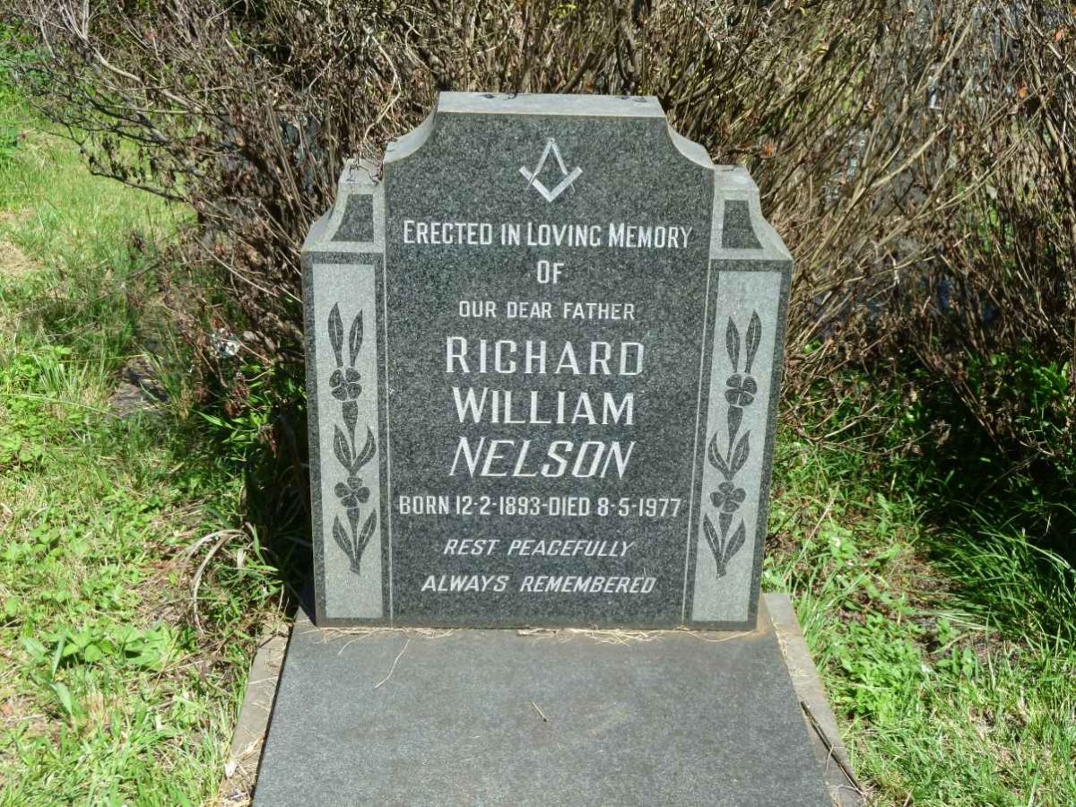NELSON Richard William 1893-1977