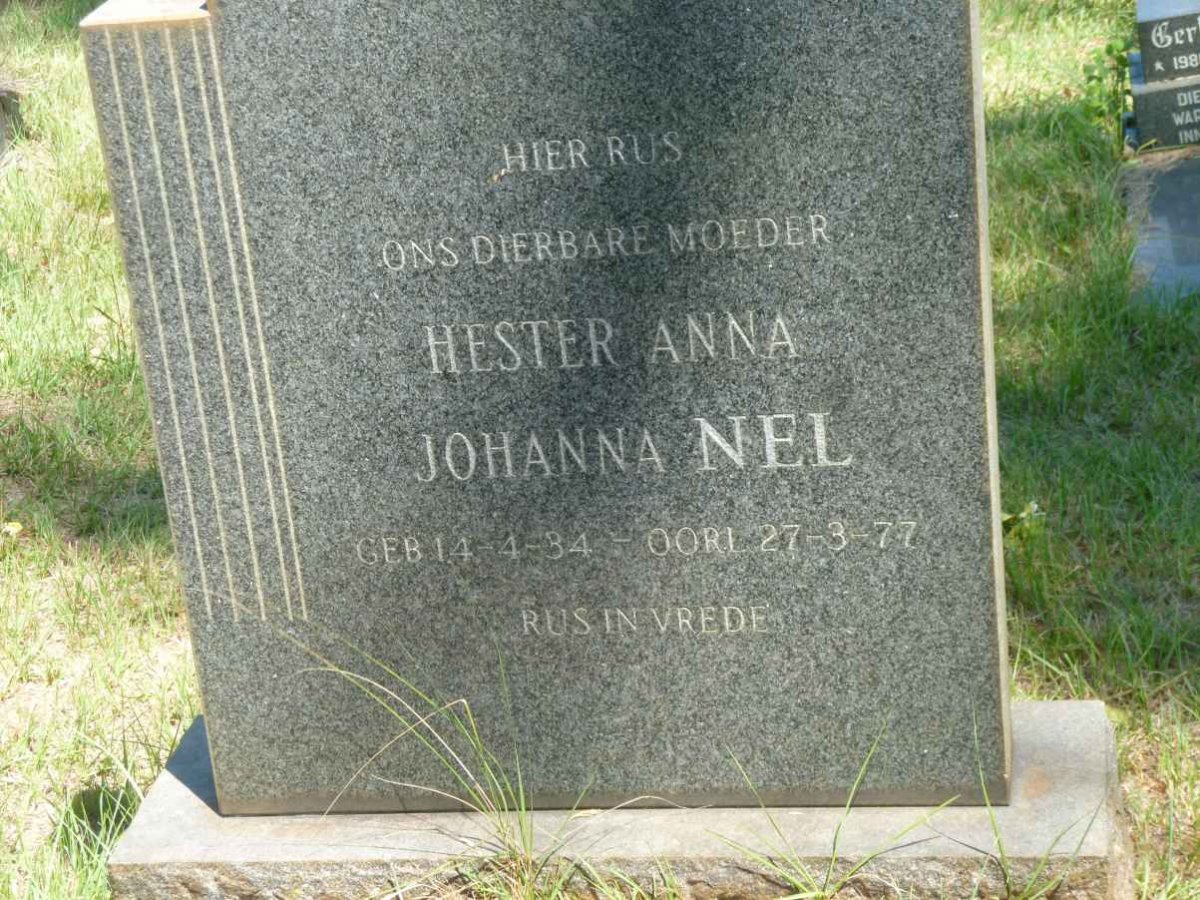 NEL Hester Anna Johanna 1934-1977