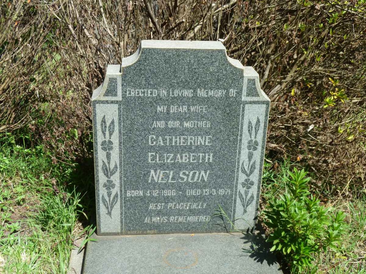NELSON Catherine Elizabeth 1906-1971