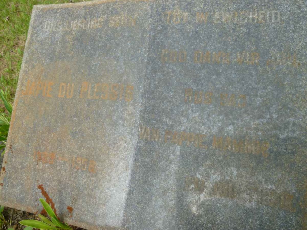 PLESSIS Japie, du -1958