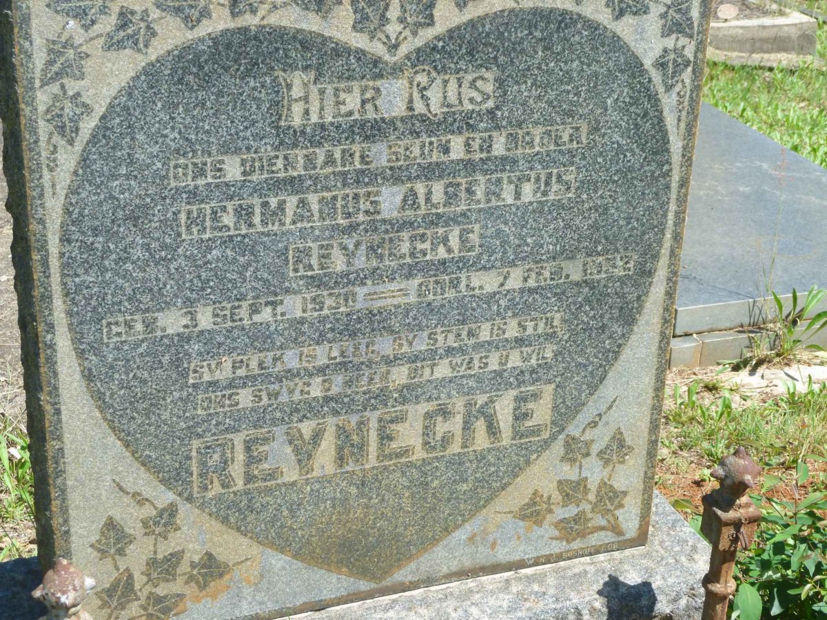 REYNECKE Hermanus Albertus 1930-1952