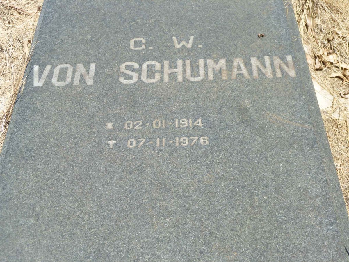SCHUMANN G.W., von 1914-1976