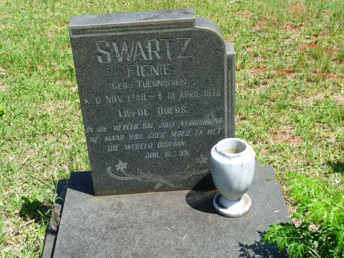 SWARTZ Fienie nee THEUNISSEN 1948-1973