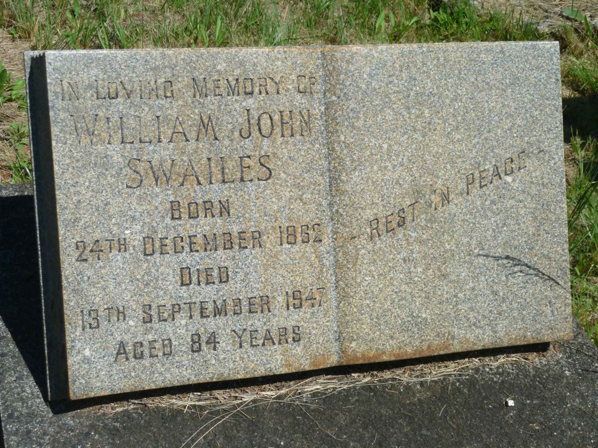 SWAILES William John 1862-1947