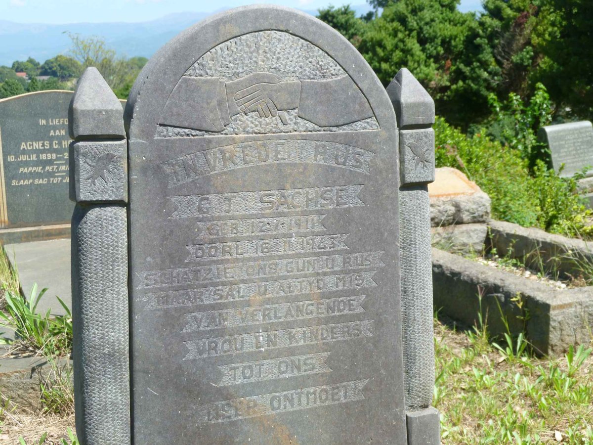 SACHSE G.J. 1911-1943