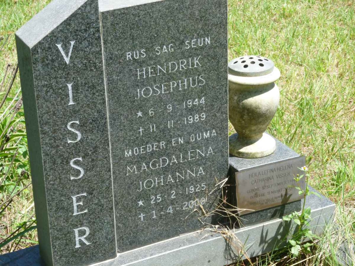 VISSER Magdalena Johanna 1925-2000 :: VISSER Hendrik Josephus 1944-1989