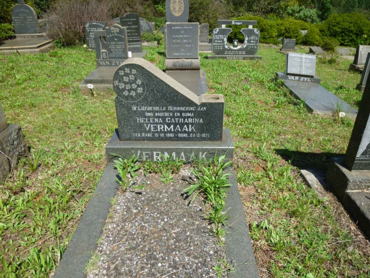 VERMAAK Helena Catharina nee RABE 1881-1971