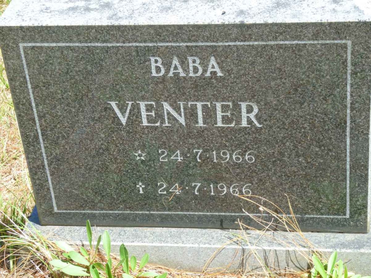 VENTER Baba 1966-1966