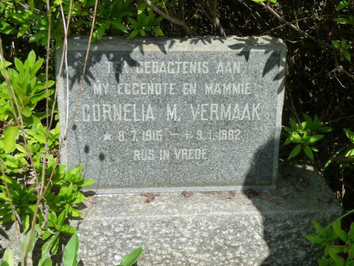 VERMAAK Cornelia M. 1916-1962