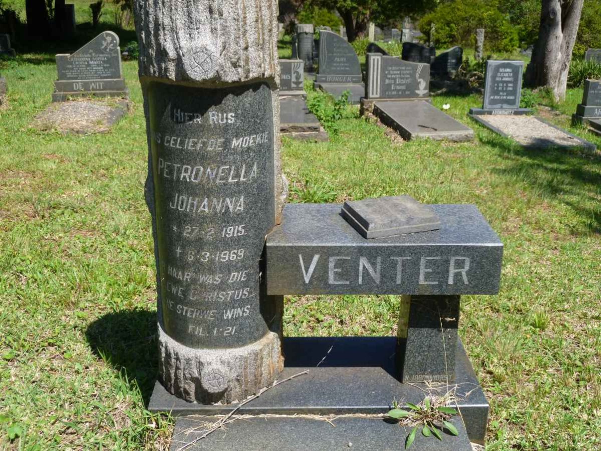 VENTER Petronella Johanna 1915-1969