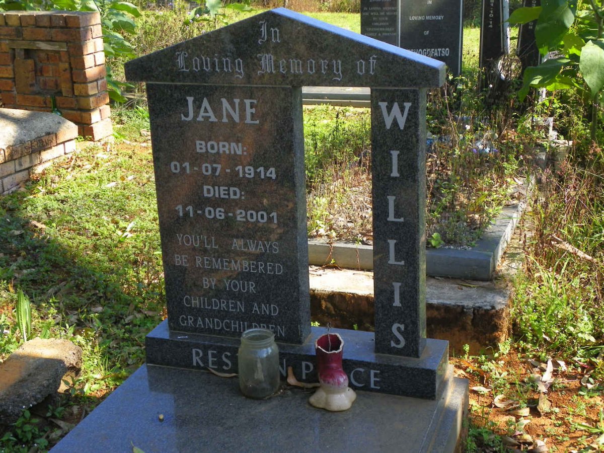 WILLIS Jane 1914-2001