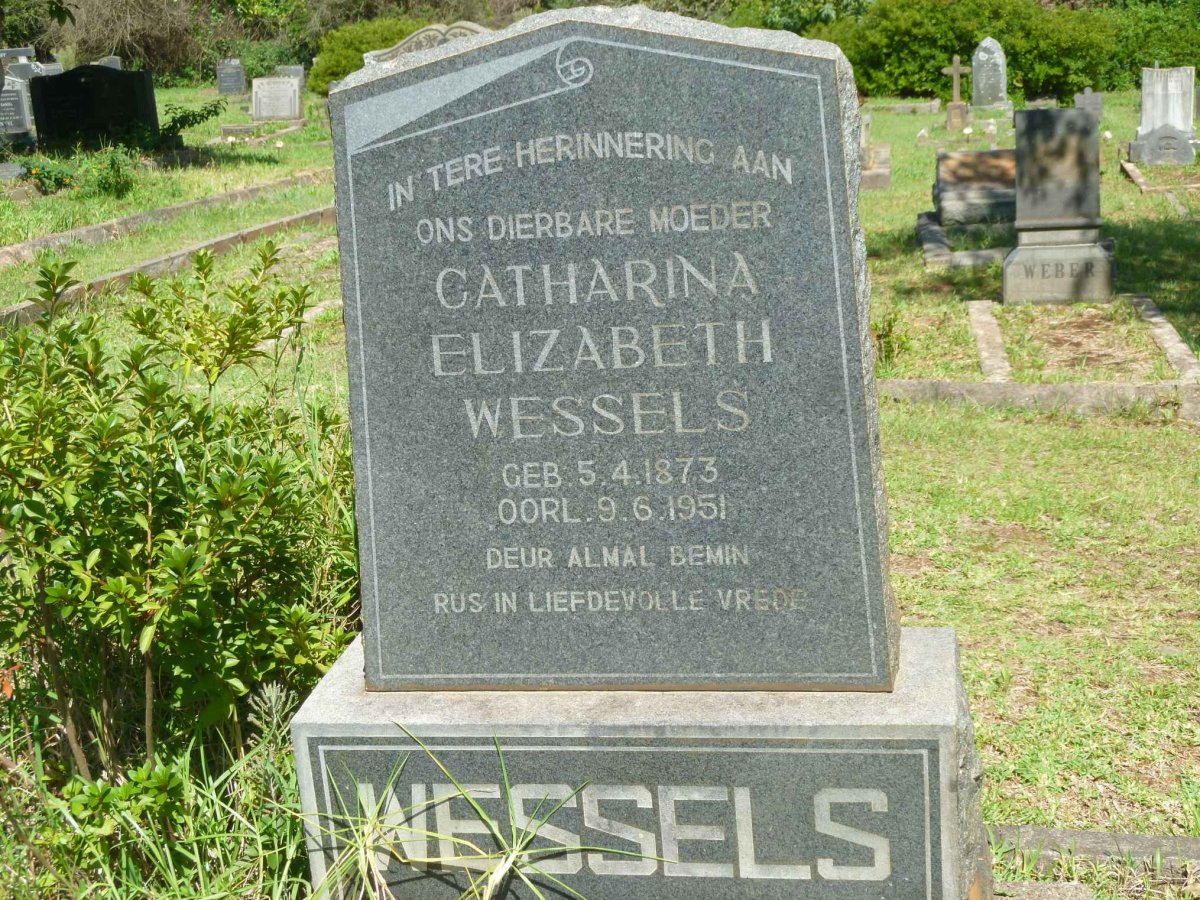 WESSELS Catharina Elizabeth 1873-1951