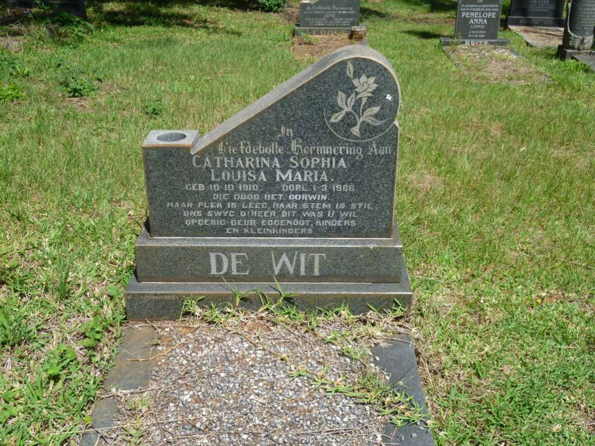 WIT Catharina Sophia Louisa Maria, de 1910-1966