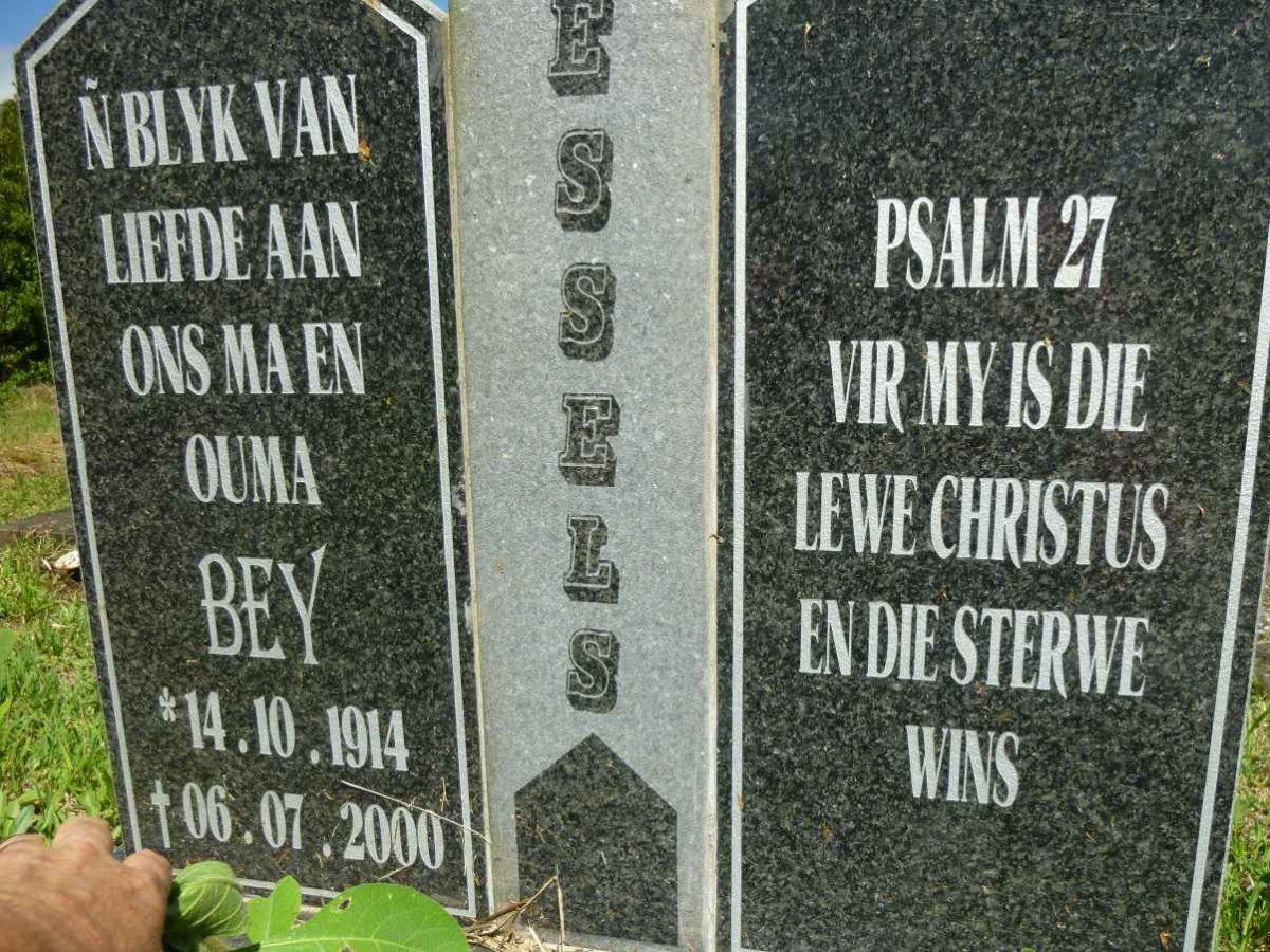 WESSELS Bey 1914-2000