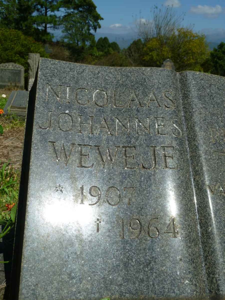 WEWEJE Nicolaas Johannes 1907-1964