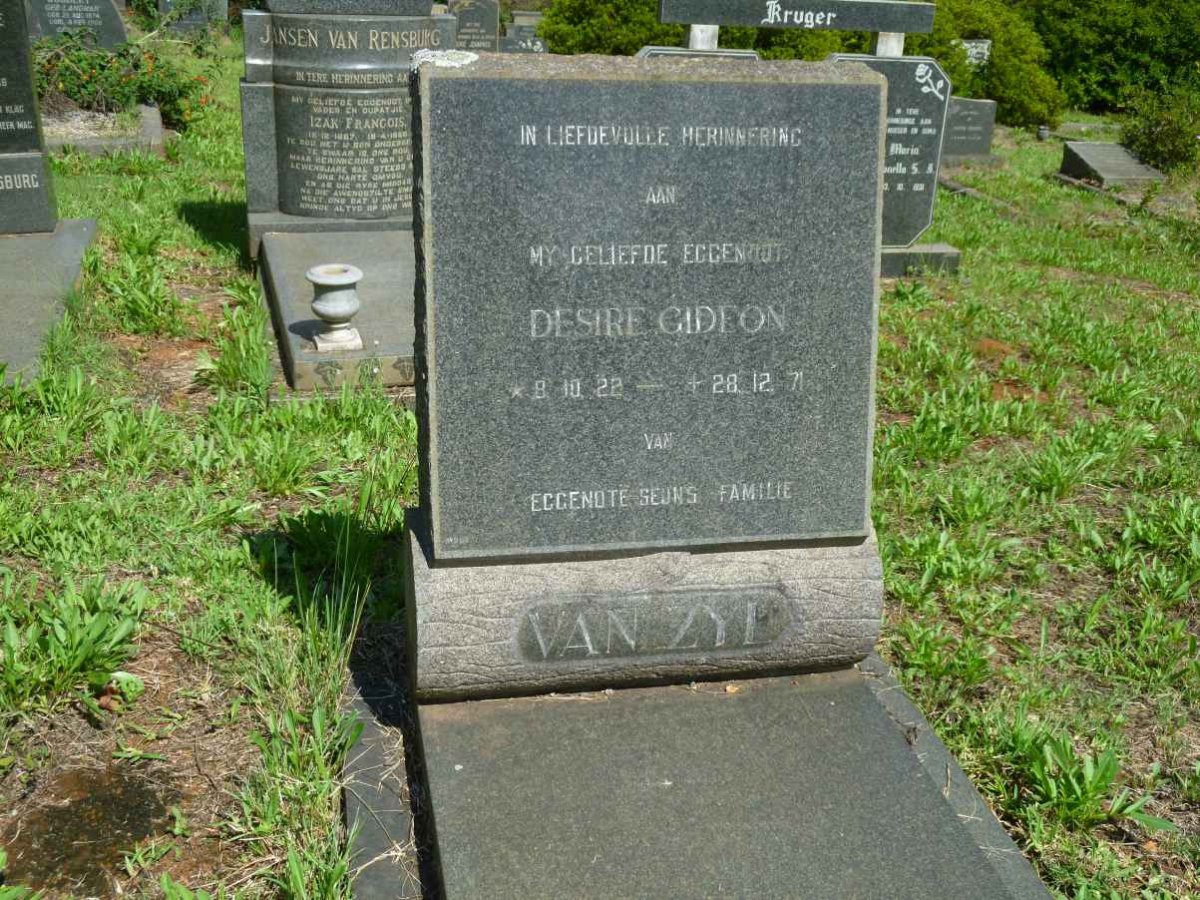 ZYL Desire Gideon, van 1928-1971