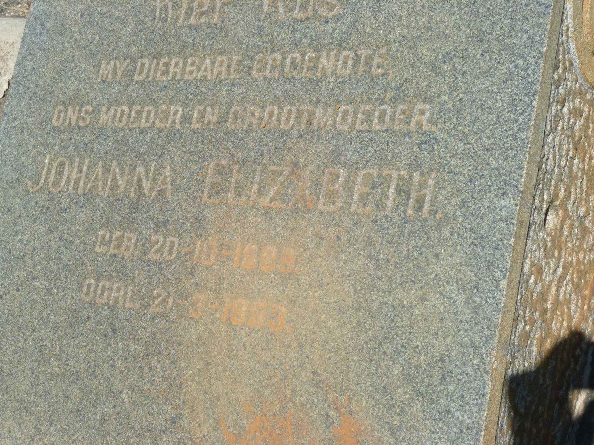? Johanna Elizabeth 1889-1953