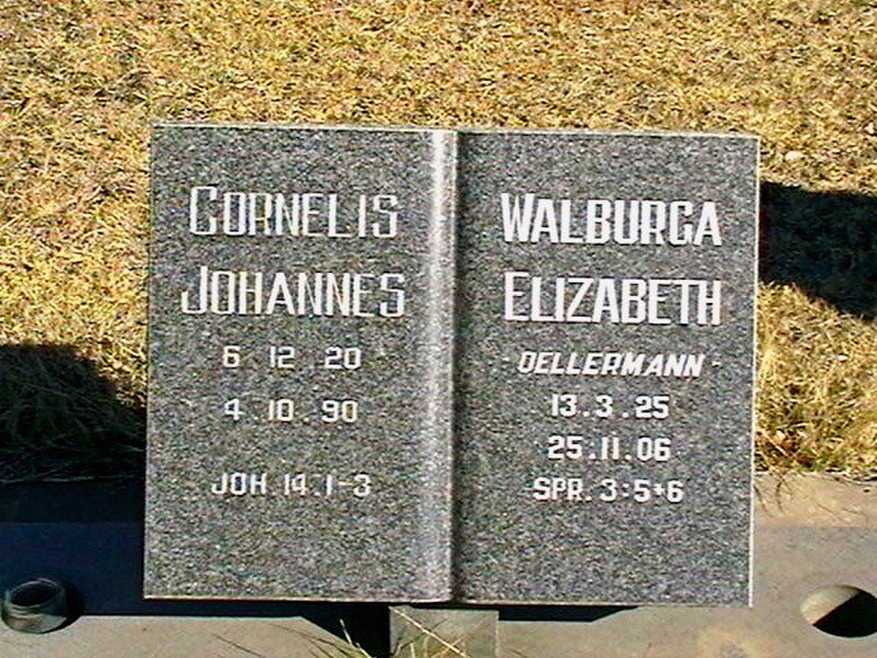 ? Cornelis Johannes 1920-1990 &amp; Walburga Elizabeth OELLERMAN 1925-2006