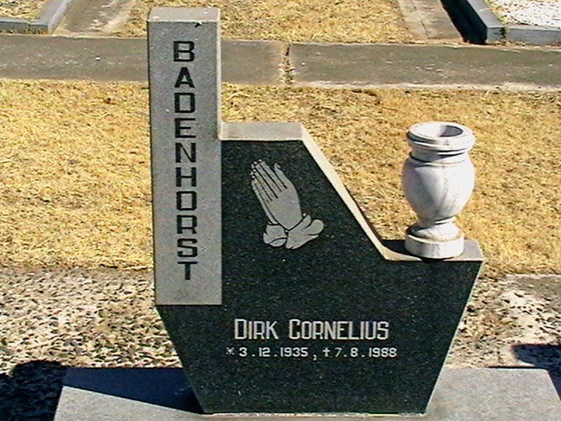 BADENHORST Dirk Cornelius 1935-1988