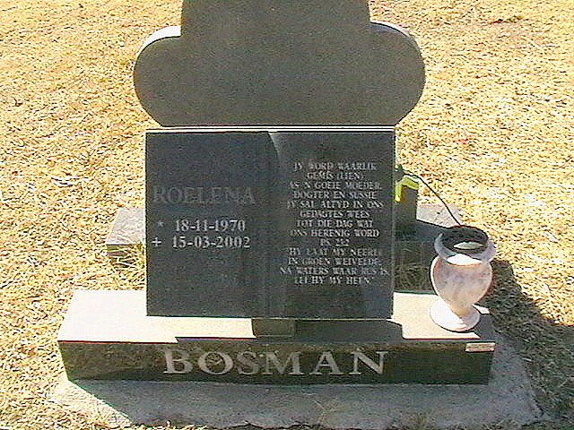 BOSMAN Roelena 1970-2002