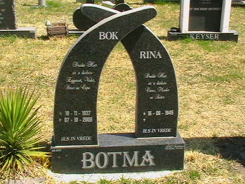BOTMA Bok 1937-2006 &amp; Rina 1945-