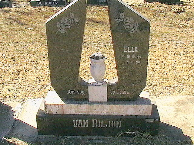 BILJON Ella, van 1944-1994