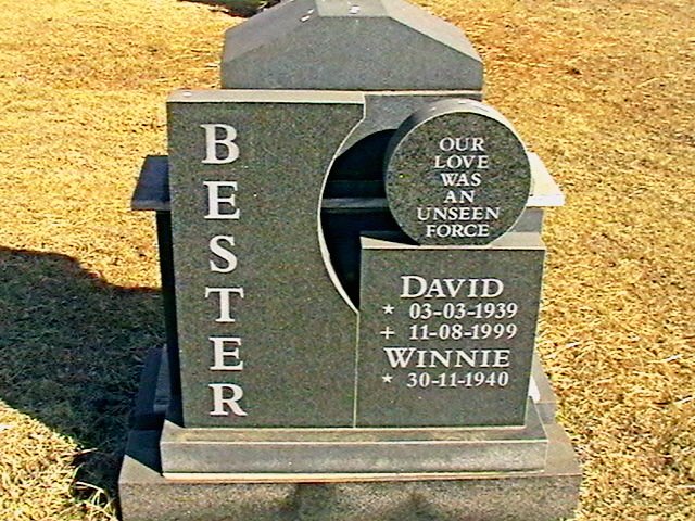 BESTER David 1939-1999 &amp; Winnie 1940-