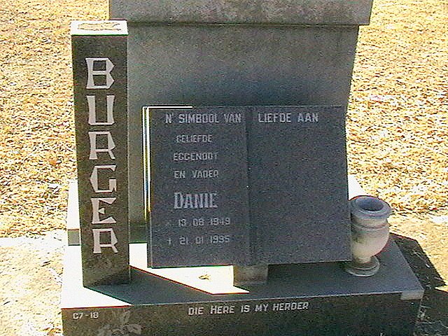 BURGER Danie 1949-1995