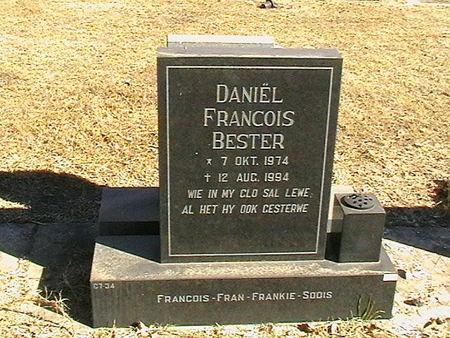 BESTER Daniël Francois 1974-1994