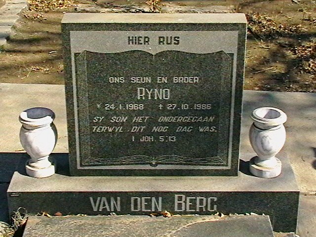 BERG Ryno, van den 1968-1986